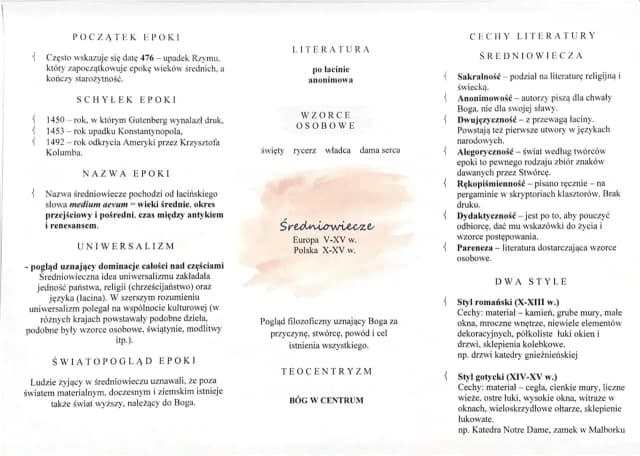 Cechy literatury średniowiecza, które zaskoczą każdego miłośnika literatury Cechy literatury średniowiecza, które zaskoczą każdego miłośnika literatury