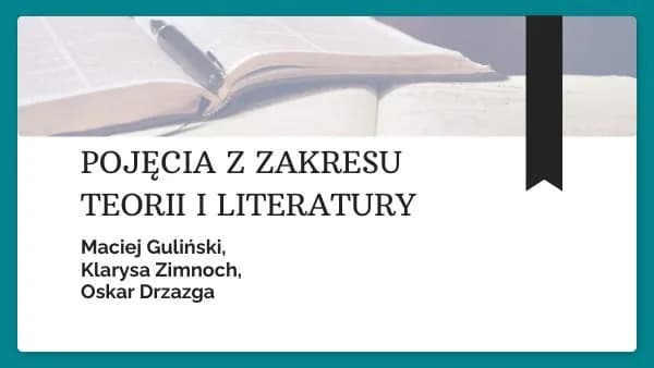 Teoria literatury co to - kluczowe pojęcia i ich znaczenie w literaturze Teoria literatury co to - kluczowe pojęcia i ich znaczenie w literaturze