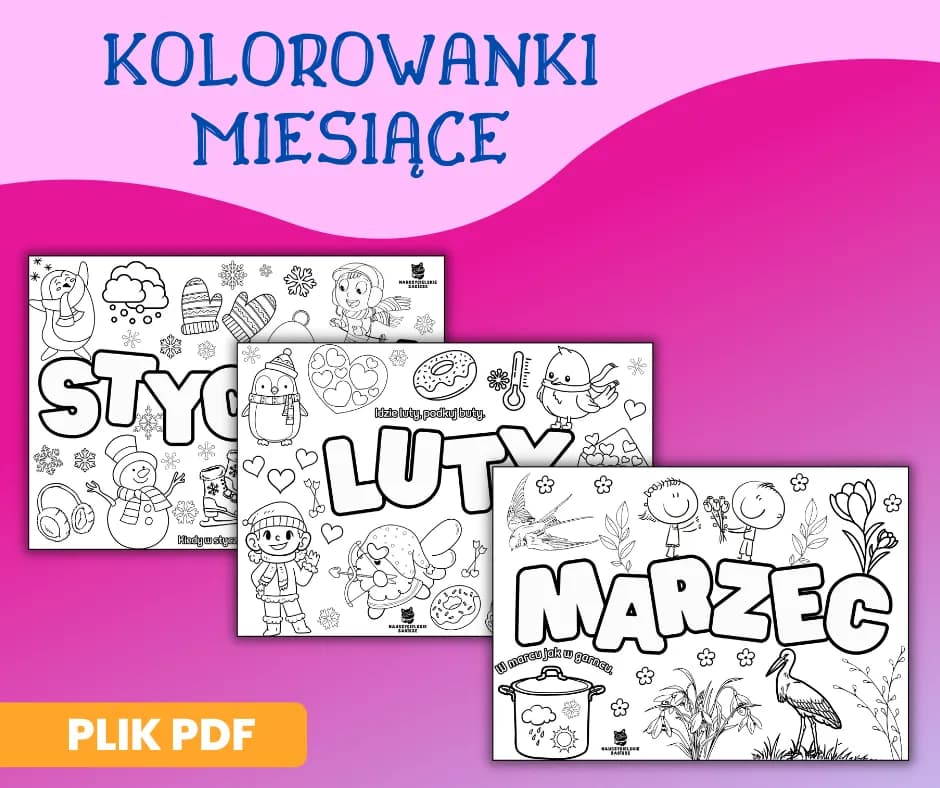 Kolorowanka baśń o 12 miesiącach – edukacyjne materiały dla dzieci Kolorowanka baśń o 12 miesiącach – edukacyjne materiały dla dzieci