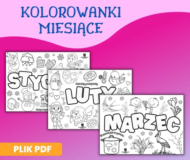 Kolorowanka baśń o 12 miesiącach – edukacyjne materiały dla dzieci Kolorowanka baśń o 12 miesiącach – edukacyjne materiały dla dzieci